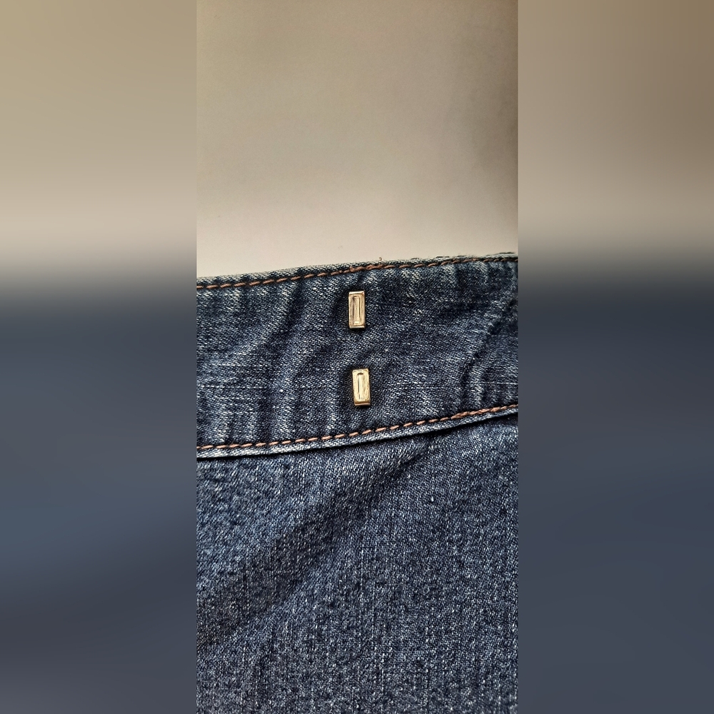 The Limited Jeans Drew Jeans Dark Blue Jeans Mid Rise EXTRA WIDE LEG Size 8 - Picture 7 of 13